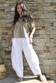 Paloma Classic Barrel Pant White